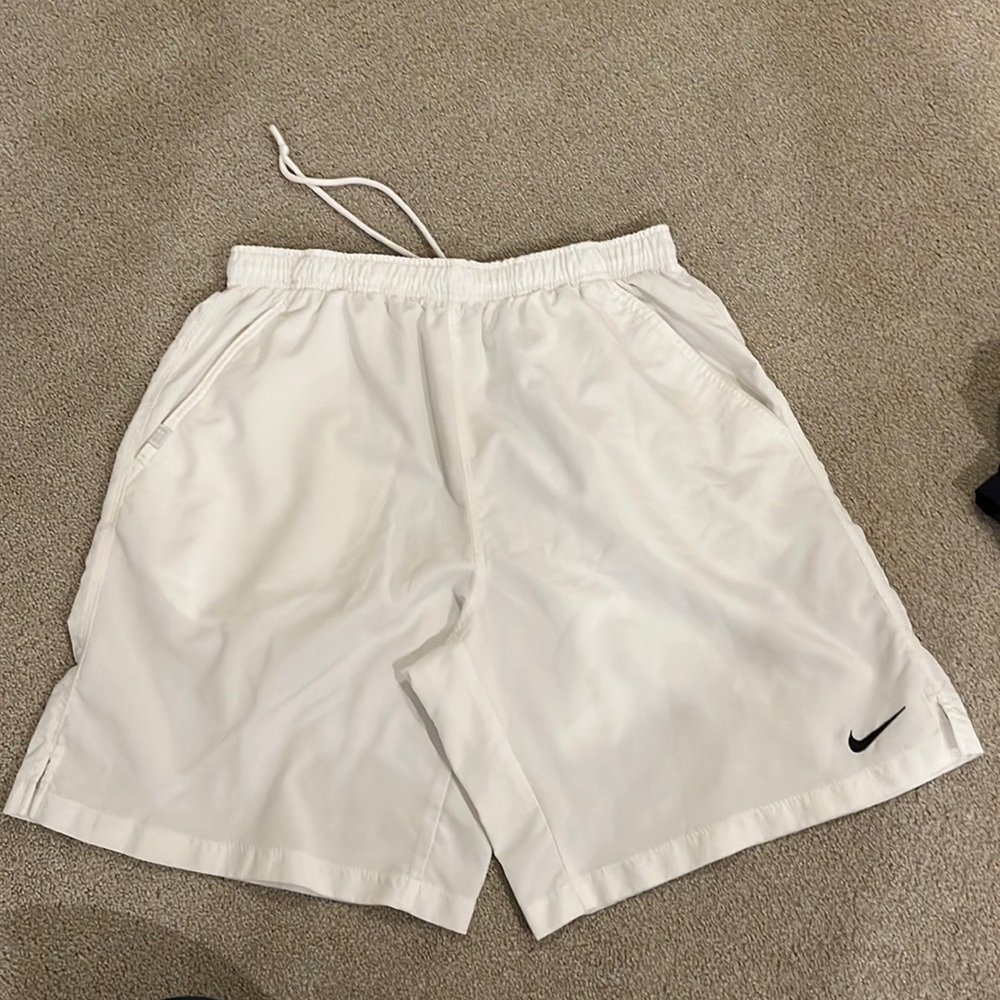 Mens Nike Tennis Shorts - White